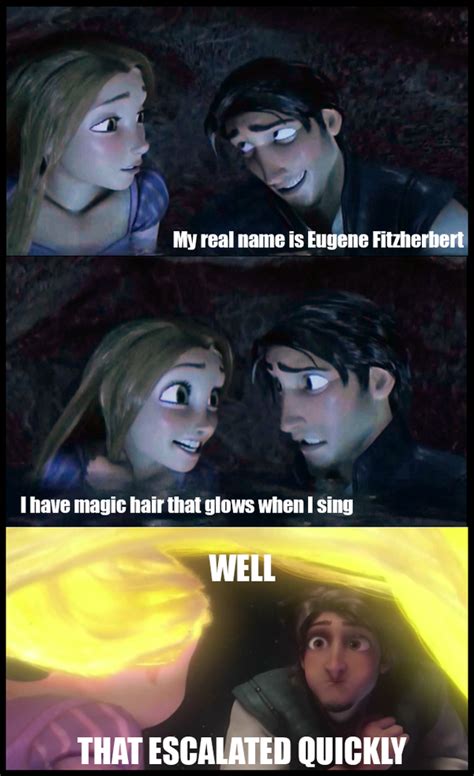 Tangled Meme Funny Disney Memes Disney Funny Disney Jokes
