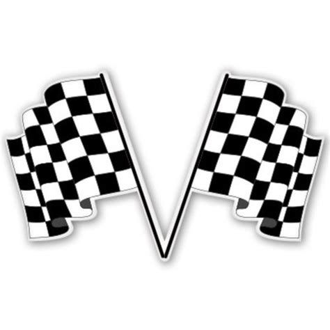 Checkered Flags Racing Car Vinyl Sticker Select Size Ebay