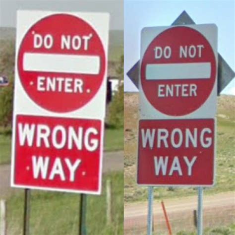 Do not enter signs and wrong way signs. in 2020 | Traffic signs, Highway signs, Do not enter sign