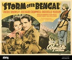 STORM OVER BENGAL, US poster, cheek to cheek from left: Rochelle Hudson ...