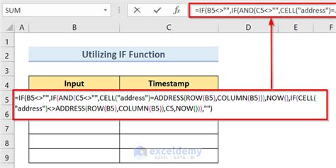How To Insert Last Modified Date And Time In Excel Cell