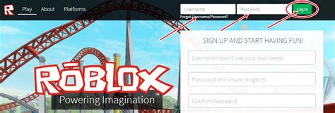 Sign Up Roblox Game Account Roblox Login Roblox Apk Dowload