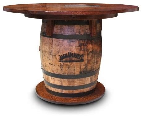 Rustic bar & pub tables : Gallery Furniture USA Whiskey Barrel Pub Table - Rustic ...