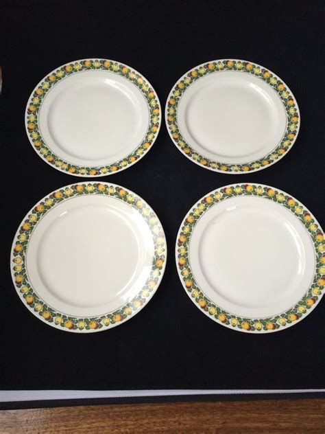 4 Antique Porcelain A Raynaud And Co Ceralene Limoges France Plates