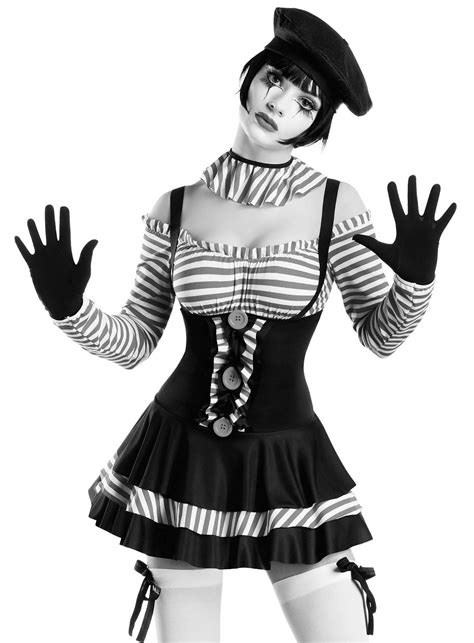 Mime Outfit Halloween Costumes Women Halloween Fancy Dress Sexiest Costumes