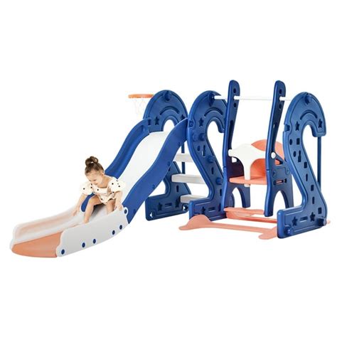 Toddler Slide And Swing Set Kids Playground Climber Playset Indoor