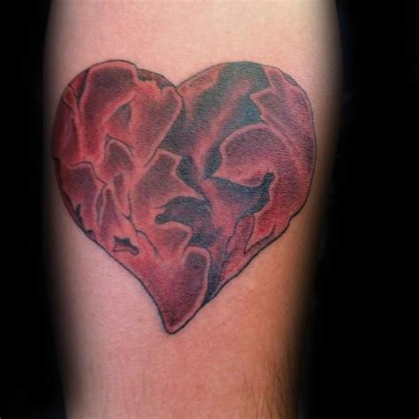 40 Broken Heart Tattoo Designs For Men Split Ink Ideas