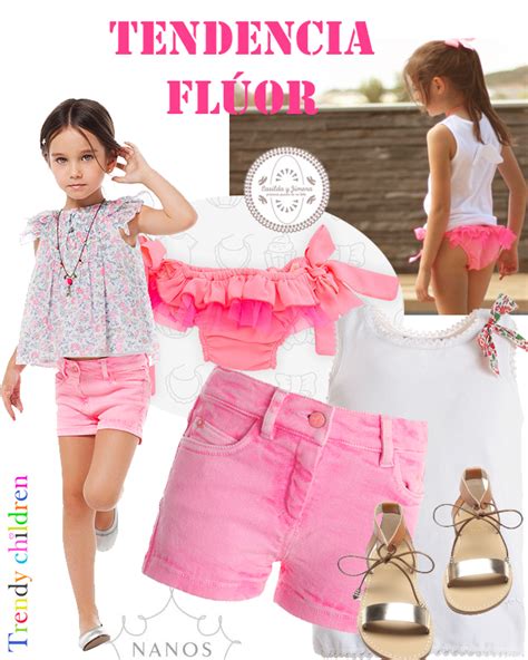 Short FlÚor Tendencia En Moda Infantil Trendy Children Blog De Moda