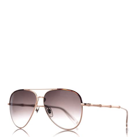 Gucci Bamboo Aviator Gg 4276 S Sunglasses Gold 315793