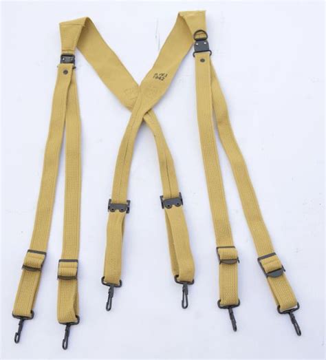 Wwii Us Army M1936 Combat Suspenders Reproduction Vintage Ordnance