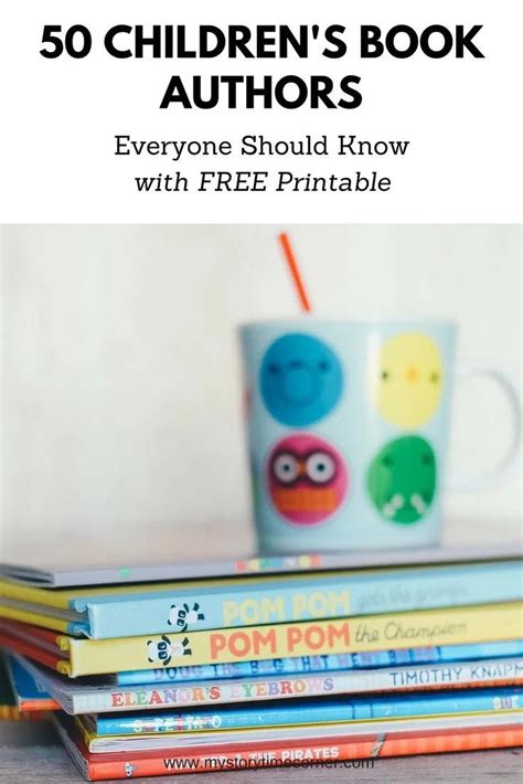 50 Childrens Book Authors Everyone Should Know My Storytime Corner