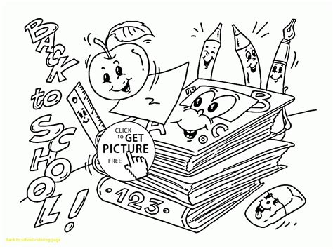 Back To School Coloring Pages For Second Grade At