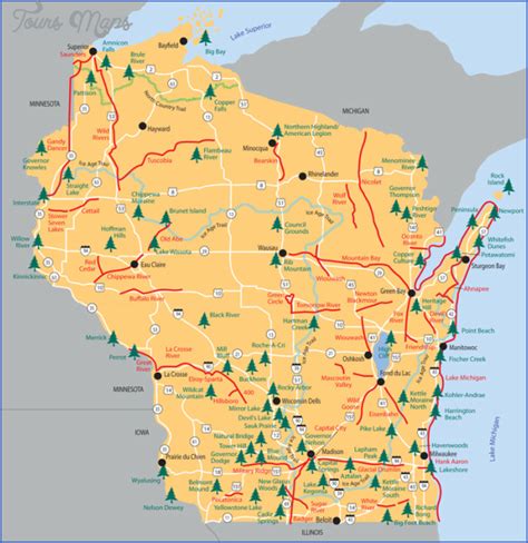 Patt1son State Park Map Wisconsin