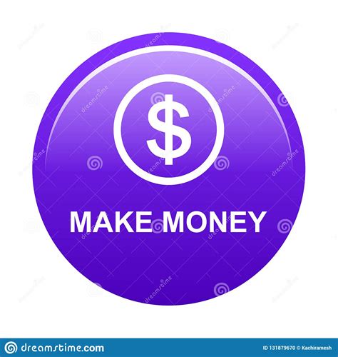 make money button stock vector illustration of growth 131879670