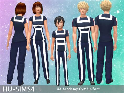 Hu Sims4s My Hero Academia Gym Uniform Sims My Hero Academia