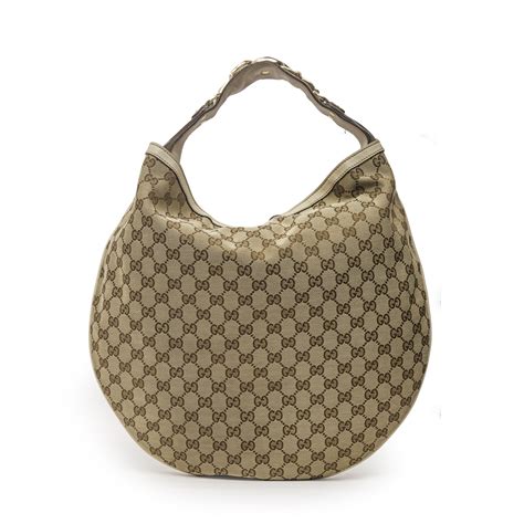 Gucci Gg Canvas Horsebit Catena Hobo Bag Labelcentric