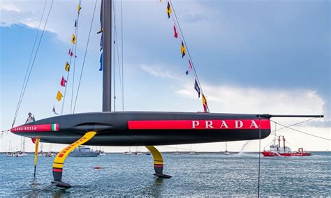 Prada & adidas are rumored to be working on collaboration: Prada Luna Rossa Unveils New Sailboat for America's Cup