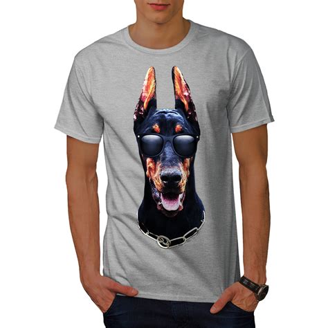 Wellcoda Doberman Animal Cool Mens T Shirt Animal Graphic Design
