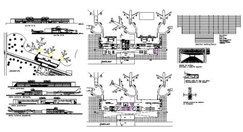 Runway Detail Of Airport 2d View Cad Block Layout File In Dwg Format