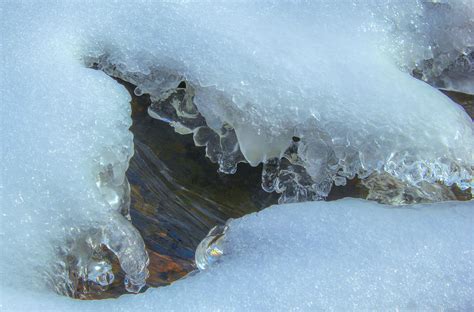 Melting Ice Over Fast Water Photograph By Harold Hopkins