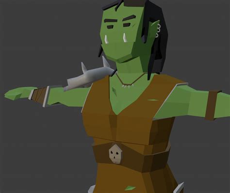 Female Orc Character 3d Model Turbosquid 1690198