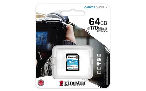 Kingston 64gb Canvas Go Plus Sd Memory Card Sdg364gb Pc Circle
