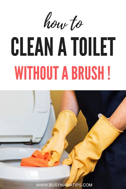 How To Clean A Toilet Without A Brush Busy Mama Tips Cleaning Scrub Brush Brush