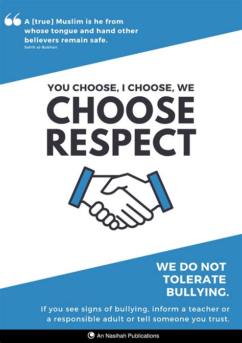 I Choose Respect - Poster | An Nasihah Publications