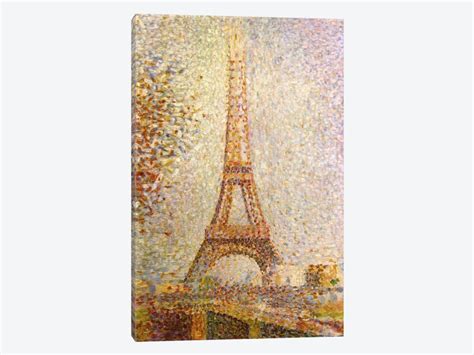 Eiffel Tower By Georges Seurat Canvas Print 18 L X 26 H X 075 D