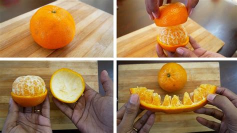 How To Peel An Orange Quickly Orange Hacks How To Peel An Orange In