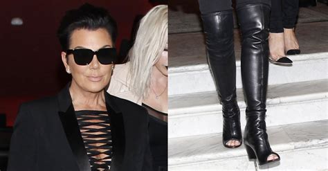 Kris Jenner Copies Kim Kardashian In Racy Thigh High Boots