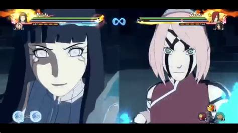 Naruto Storm 4 The Last Sakura And Hinata Moveset Gameplay Youtube