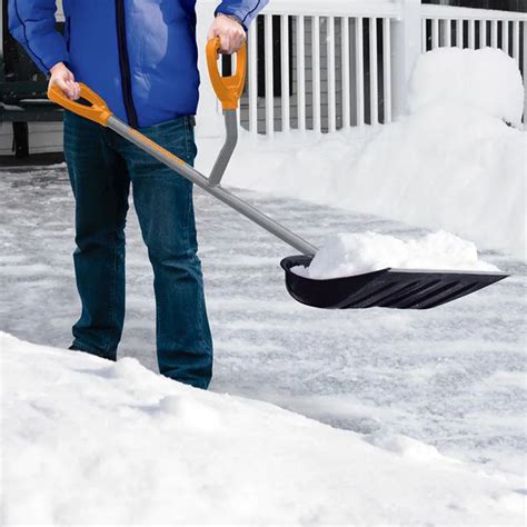 Ergieshovel Ergonomically Designed 2 Handled Snow Shovel