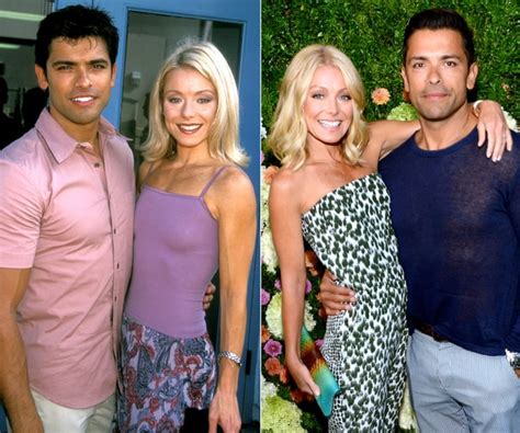 Kelly Ripa And Mark Consuelos Celebrity Couples Then And Now Us Weekly