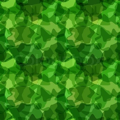 Seamless Pattern Green Camouflage Stock Vector Colourbox