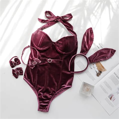 2019 new black sexy lingerie erotic sexy bunny girl costumes sexy rabbit cosplay uniforms role