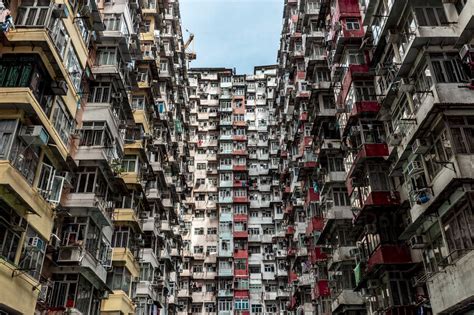 Hong Kong Quarry Bay Apartment Blocks Stock Photo