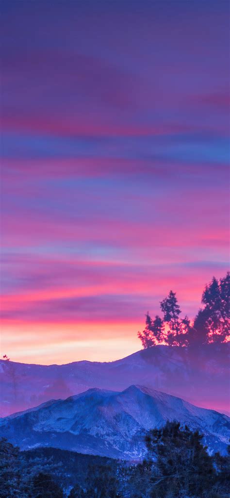 1125x2436 Glenwood Springs Colorado Beautiful Sunset 4k Iphone Xs