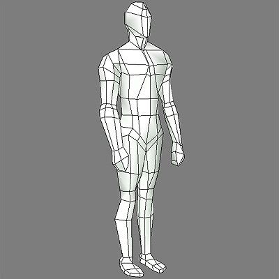 How to draw the human body step by step. male body template human 3d model
