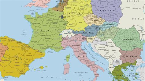 Europe Map Countries High Resolution