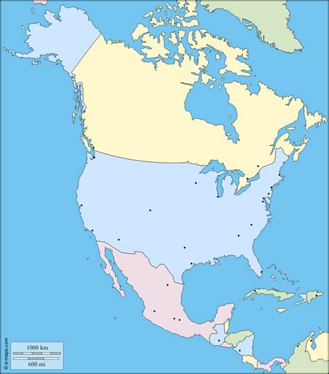 mapa de america del norte con nombres mapa de américa del norte con nombres montessori