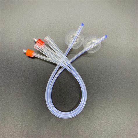 China 2 Way 100 Silicone Foley Catheters With Balloon 5ml 10ml 5