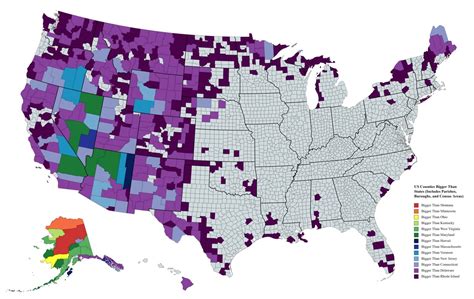 Geography Facts About The Us Counties Vivid Maps