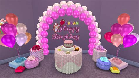 Sims 4 Cc Download Birthday Decals Set Sanjana Sims Studio