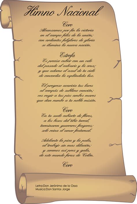Himno Nacional S Mbolos De La Naci N