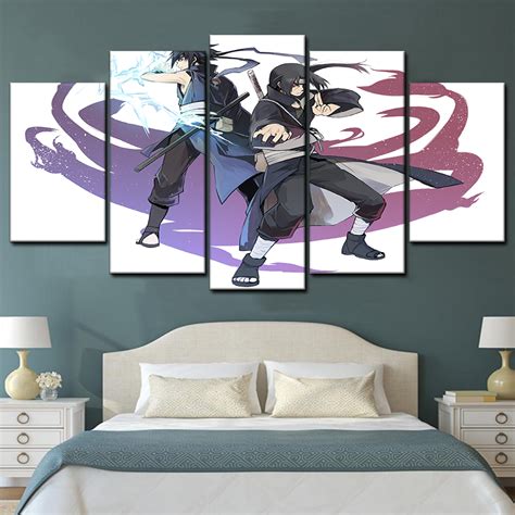 Anime Naruto Uchiha Itachi Sharigan 11 5 Piece Canvas Art Wall Decor