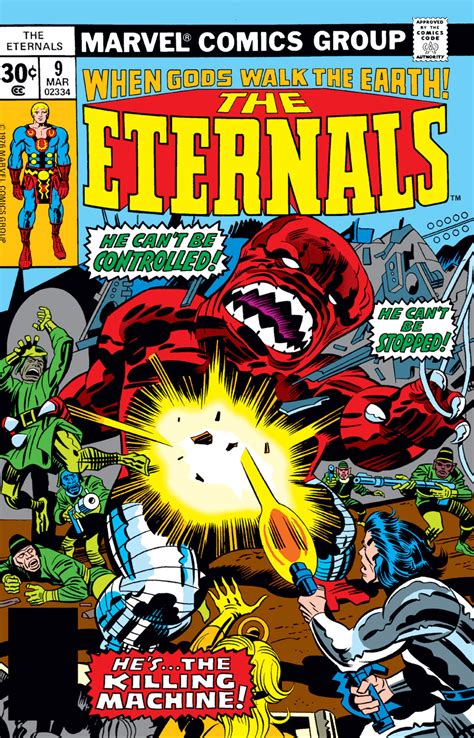The eternals are a fictional race of superhumans appearing in american comic books published by marvel comics. Eternals Vol 1 9 | Marvel Database | FANDOM powered by Wikia