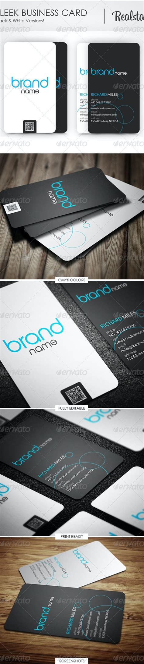 Sleek Business Card By Realstar Graphicriver