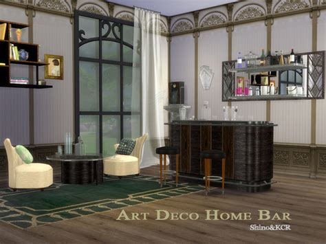 Art Deco Home Bar By Shinokcr At Tsr Sims 4 Updates