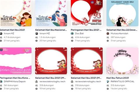 Kumpulan Link Twibbon Hari Ibu 2021 Paling Menarik Ayo Pasang Bingkai